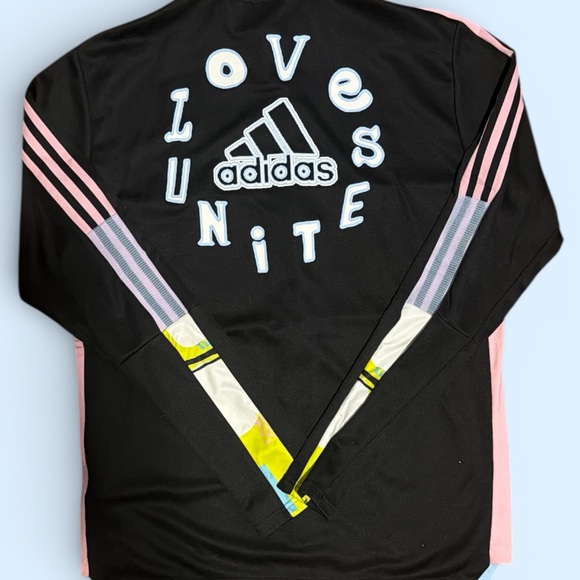 Adidas Men’s Love Unites Track Jacket size Large - Picture 2 of 2